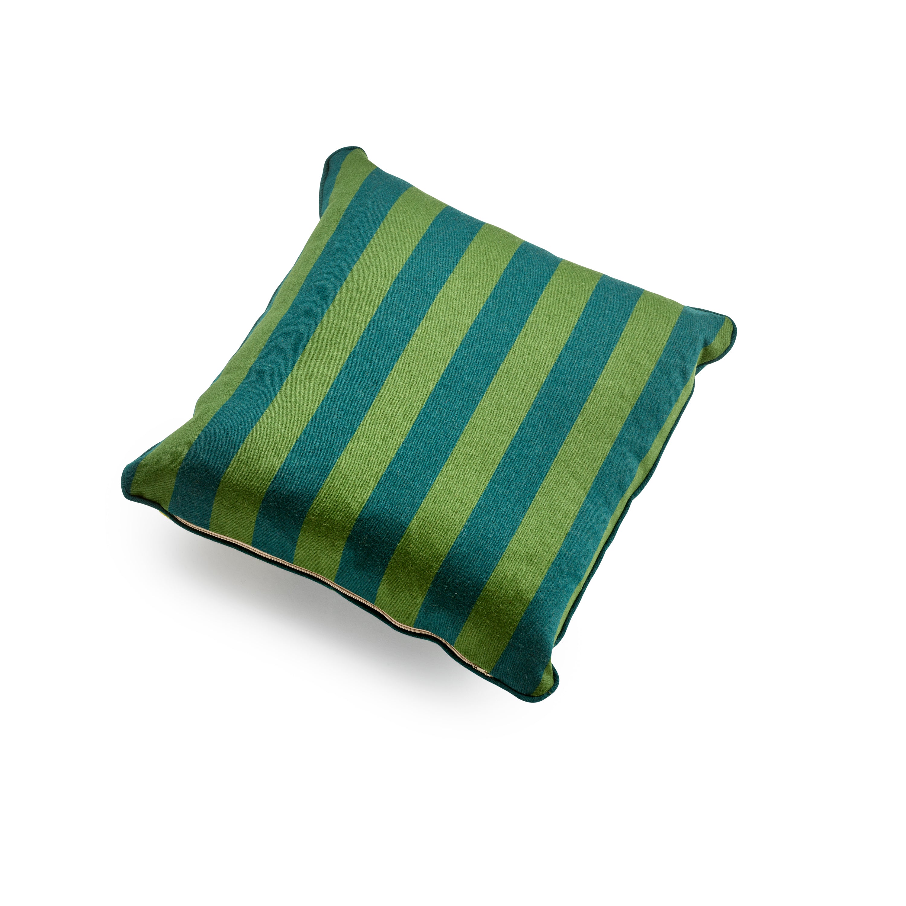 Fox Stripe Green & Yellow Cushion Cover