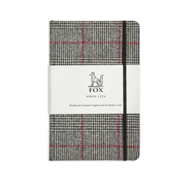 Fox Glen Check with Red Deco Medium Notebook