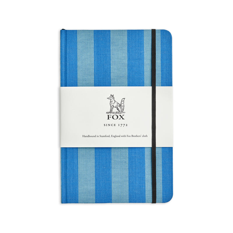 Fox Duck Egg & Sky Blue Sporting Stripe Medium Notebook