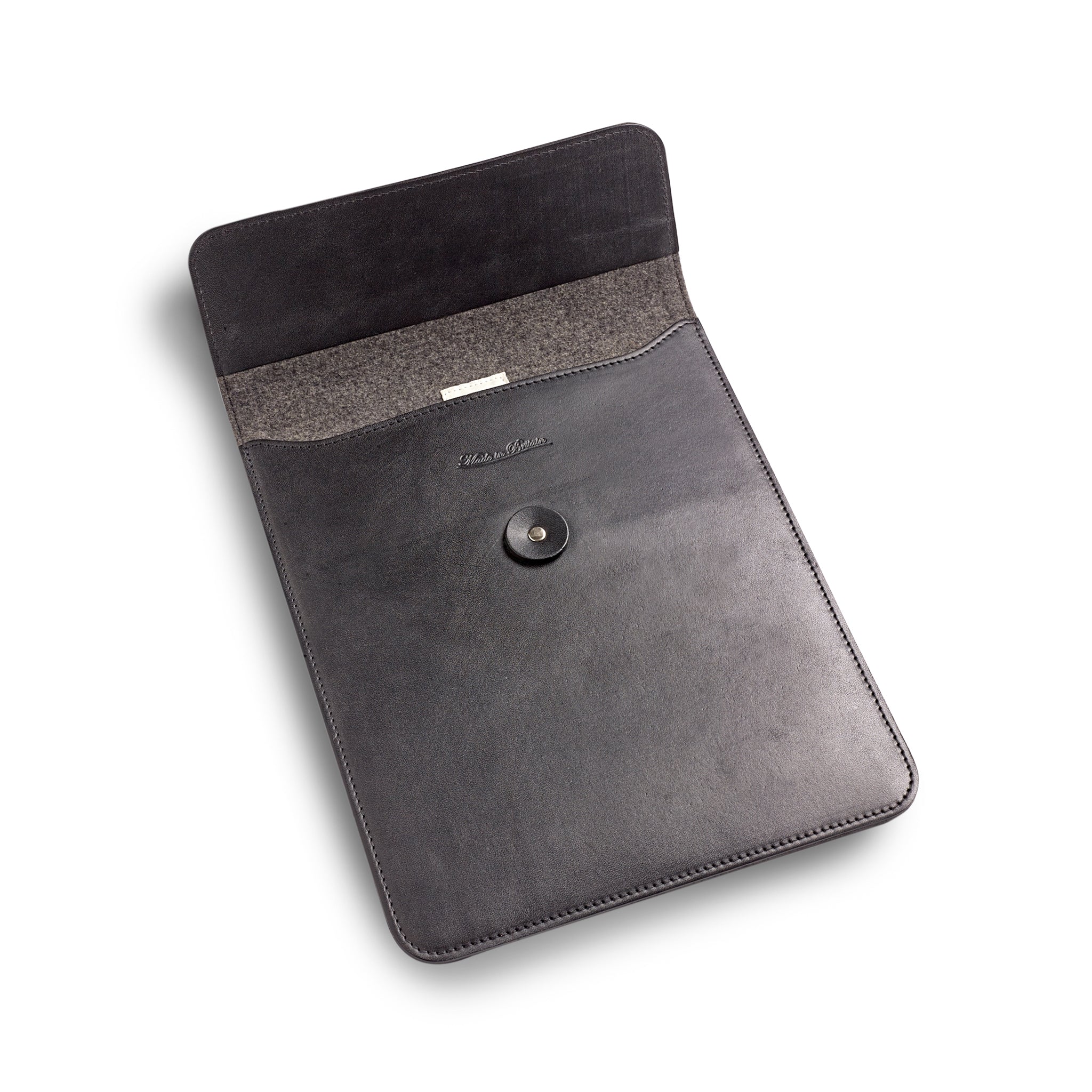 Fox Classic Black Leather iPad Tablet Case