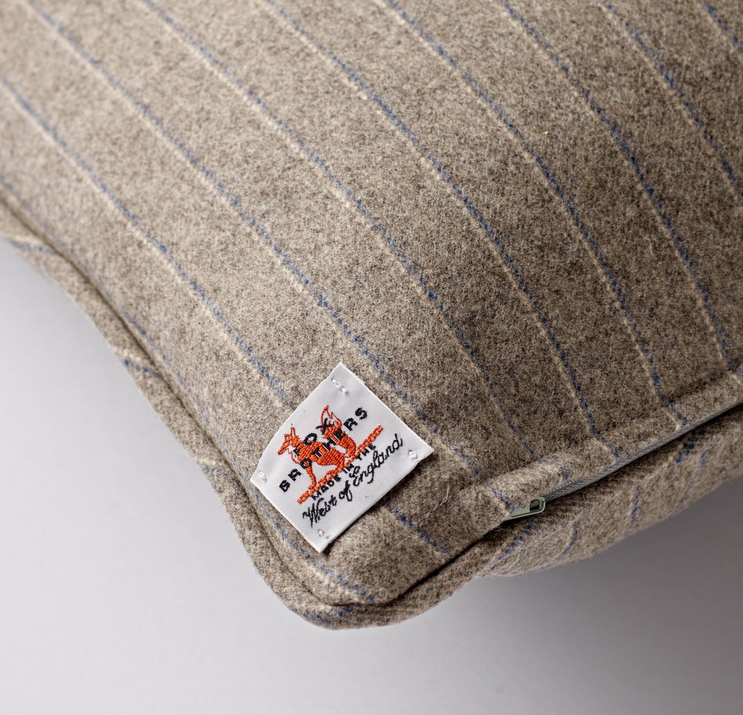 Soft-Grey Stripe Cushion