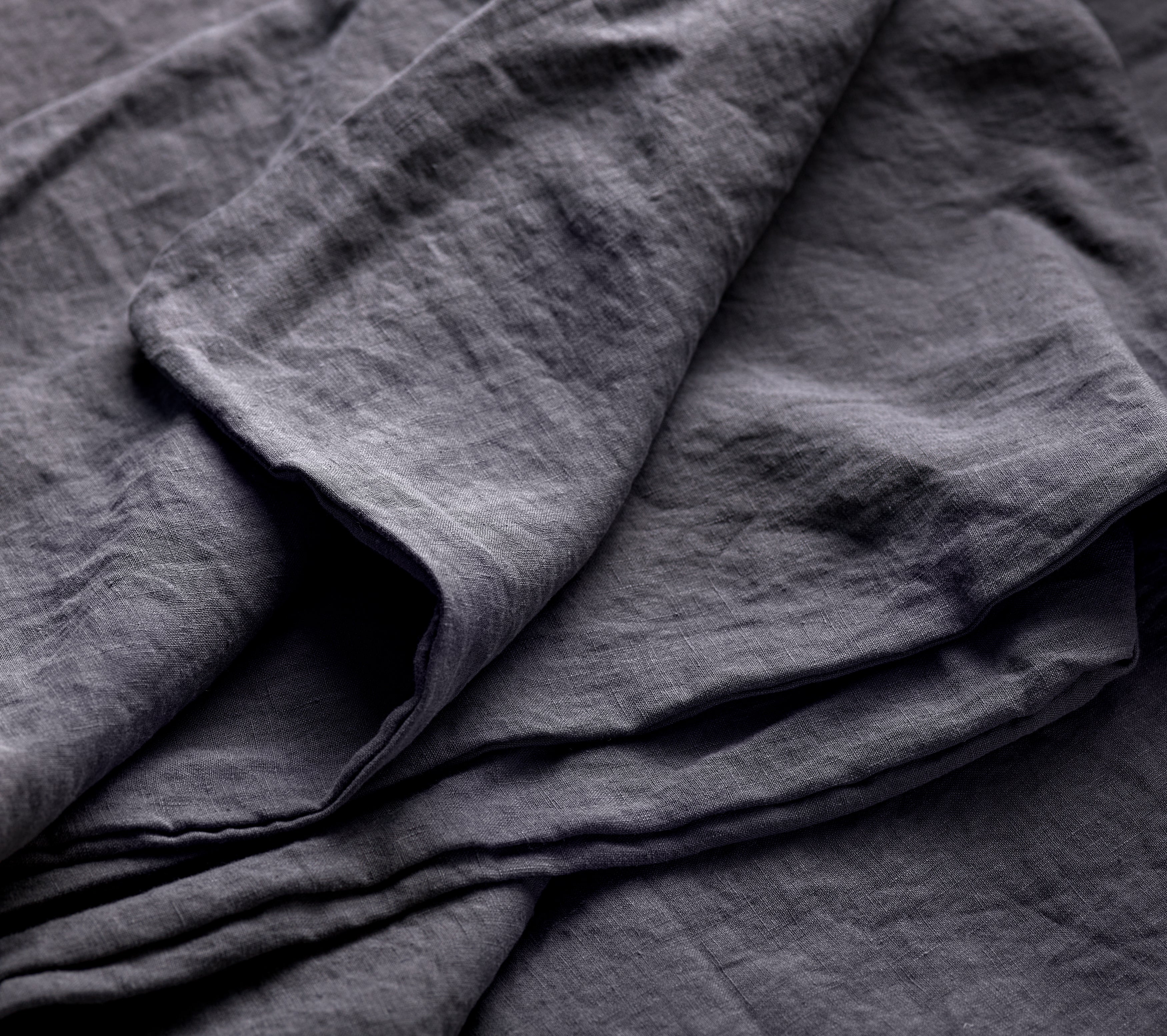 Hollyrood Smoke Grey Linen Housewife Pillowcase