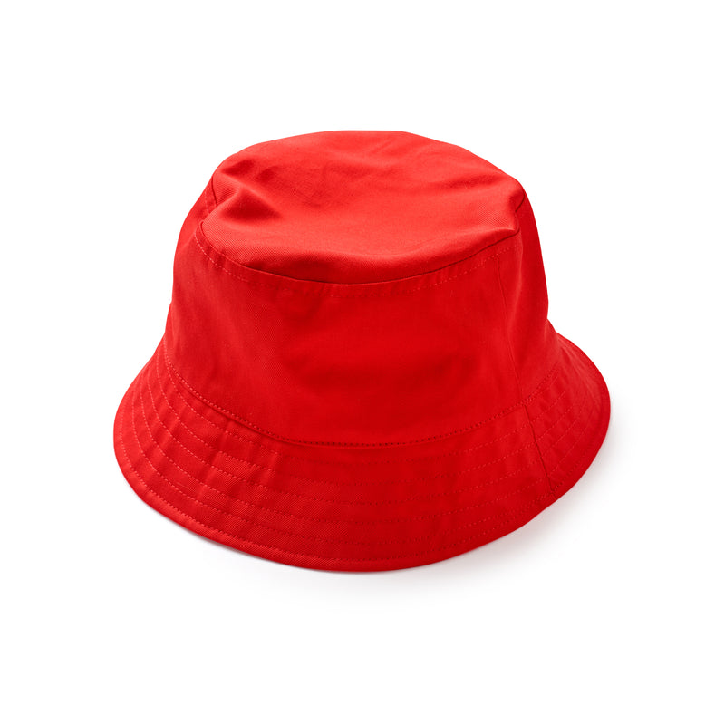 Fox Khaki Bucket Hat in Red