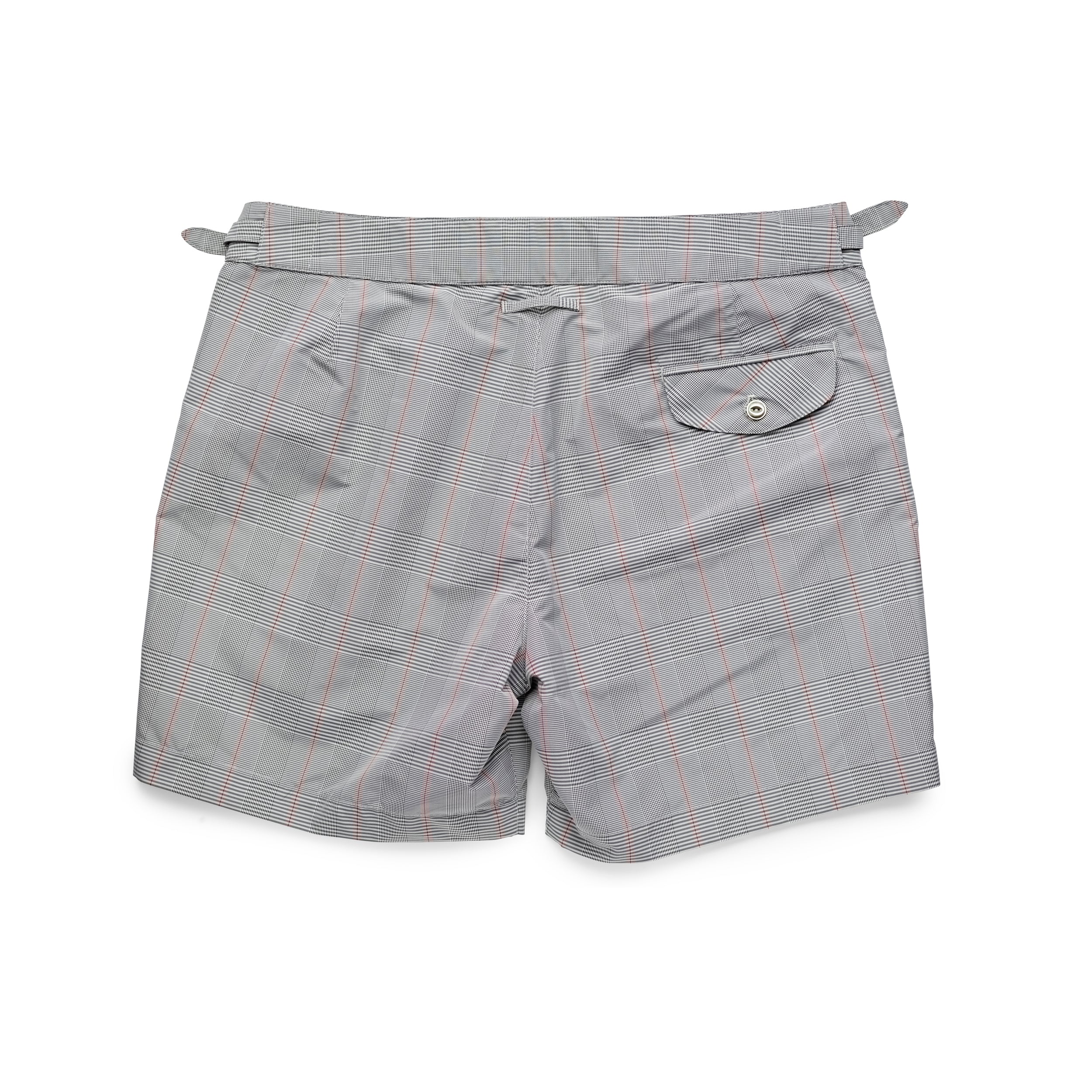 Fox Clipper Swim Shorts in Grey Prince of Wales Check
