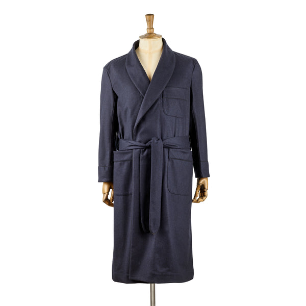 Fox Flannel Lounge Gown in Midnight