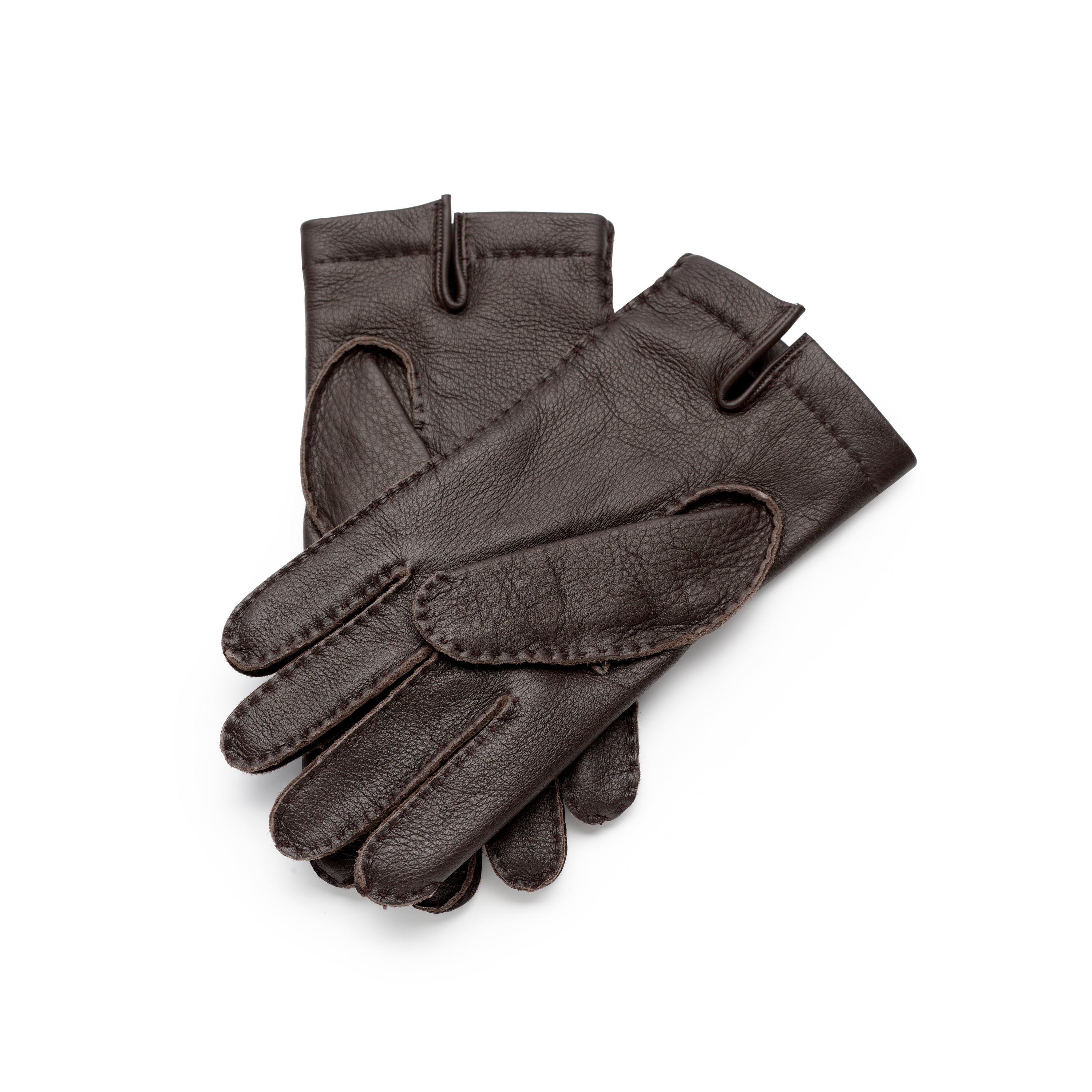 Fox Deerskin Leather Cashmere Lined Gloves