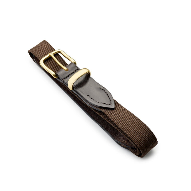 Chocolate Brown Belt with Dark Havana Leather Strap